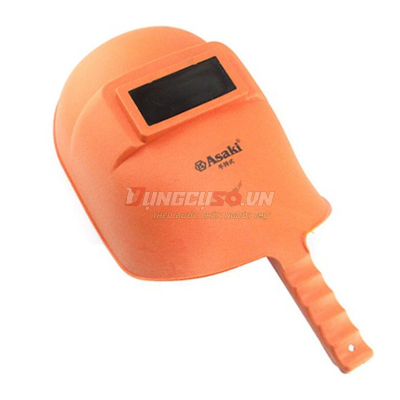 Mặt nạ hàn cầm tay chống UV nhựa PP cam Asaki AK-2032