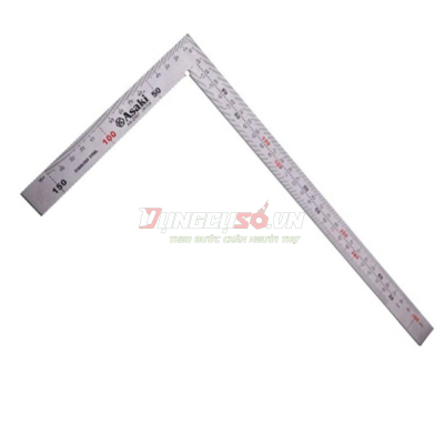 Thước Eke cơ khí inox 15x30cm Asaki AK-2582
