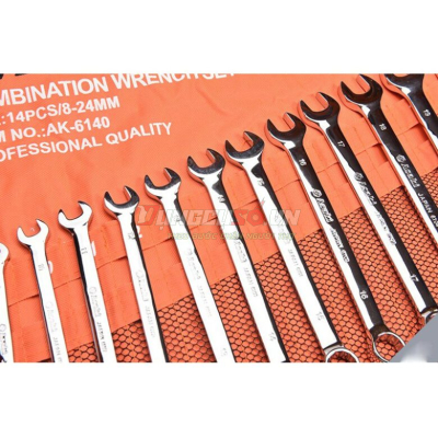 Bộ cờ lê vòng miệng 14 chi tiết xi bóng Asaki AK-6140