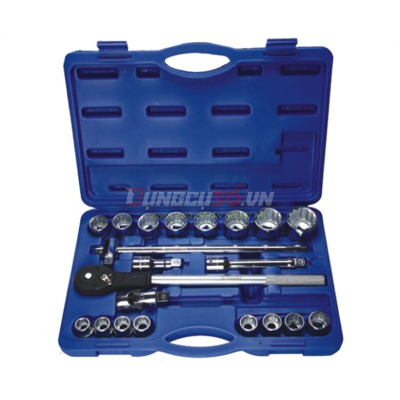 Bộ tuýp 3/4″ 6 cạnh 21 chi tiết xi bóng Cr-V Asaki AK-9758