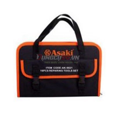 Bộ dụng cụ sửa chữa 16 chi tiết Asaki AK-9821