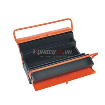 Thùng đồ nghề bằng sắt 2 ngăn 50x20x18cm Asaki AK-9956