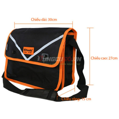 Túi đeo vai nhỏ đựng đồ nghề chống thủng Asaki AK-9987