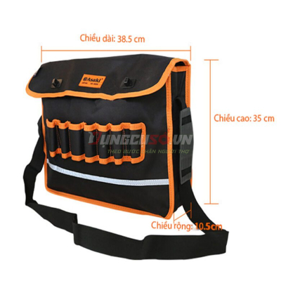 Túi đeo vai lớn đựng đồ nghề chống thủng Asaki AK-9989