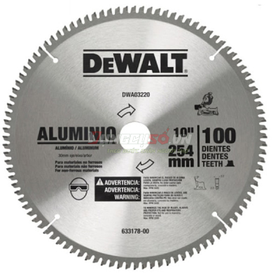 Lưỡi cưa nhôm, gỗ 305x30mm 80T DeWALT DWA03230-B1