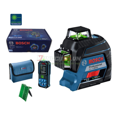 Máy cân mực laser Bosch tia xanh GLL 3-60 XG - 0601063ZK0