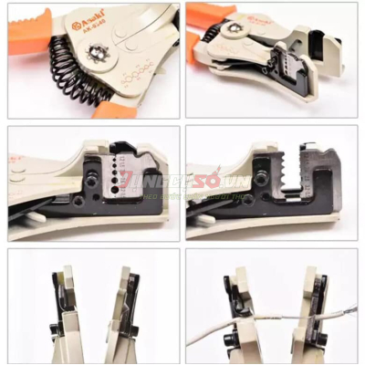 Kềm tuốt dây điện tự động 7″/175mm Asaki AK-0340