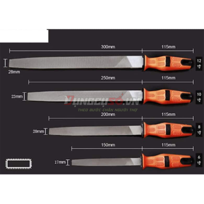 Giũa dẹp 10”/250mm Asaki AK-3742