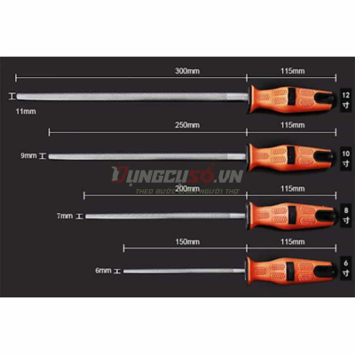 Giũa tròn 6″/150mm Asaki AK-3760