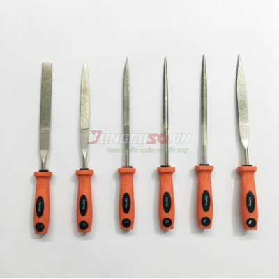 Bộ giũa kim cương mini 6 cây  5mm x 180mm Asaki AK-3903