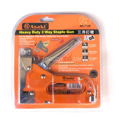 Kềm bấm ghim cao cấp (bấm 3 loại ghim) 4 – 14mm (П U T) Asaki AK-7106