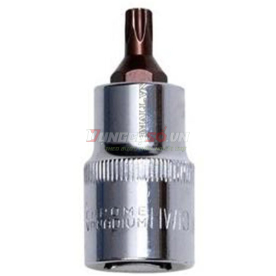 Đầu tuýp gắn mũi bông 6 cạnh (thép hợp kim cao cấp S2) T30 x 55mm Asaki AK-7304