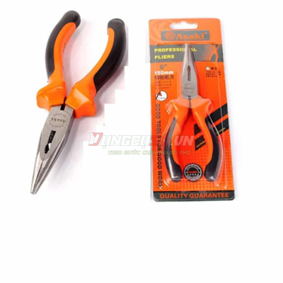 Kềm nhọn kiểu Đức 6”/150mm Asaki AK-8105
