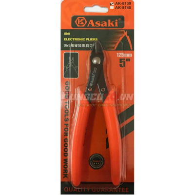 Kềm cắt chân mạch điện tử cao cấp 5”/125mm Asaki AK-8139
