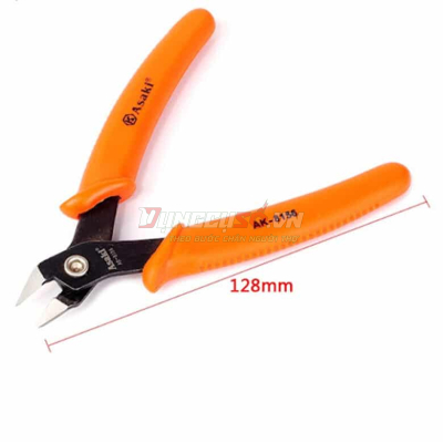 Kềm cắt chân mạch điện tử 5”/125mm Asaki AK-8156