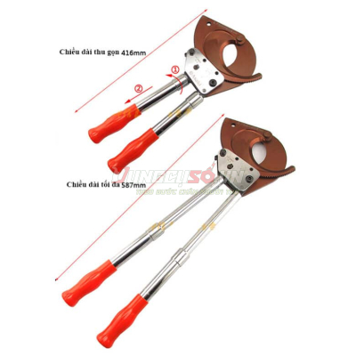 Kềm trợ lực cắt cáp thép cao cấp 630 x 100mm² Asaki AK-8417