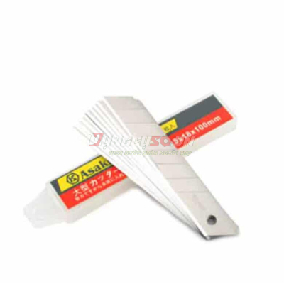 Lưỡi dao rọc giấy 100 x 18 x 0.5mm  Asaki AK-8771