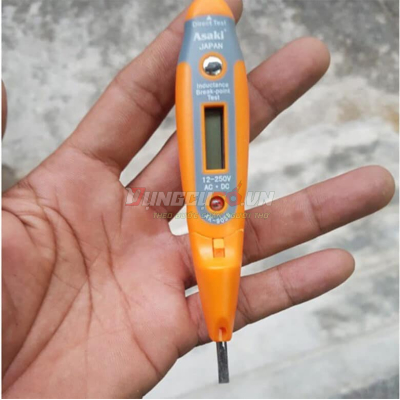 Bút thử điện đa năng cao cấp Φ3.5 x 125mm 12 – 220V Asaki AK-9058