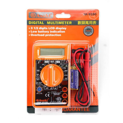 Đồng hồ đo điện vạn năng 3½ Digit LCD Asaki AK-9180