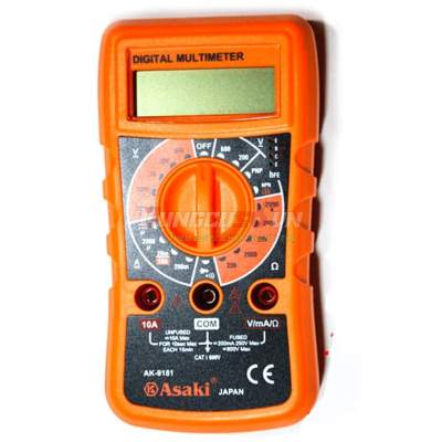 Đồng hồ đo điện vạn năng cao cấp 3½ Digit LCD Asaki AK-9181
