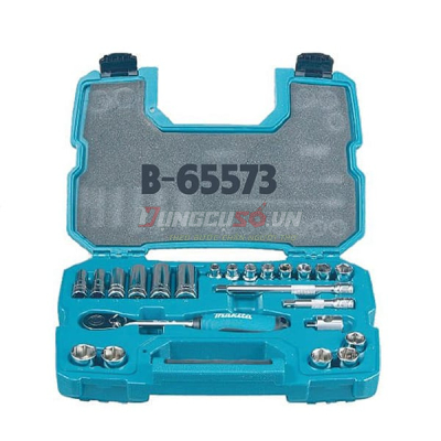 Bộ cần siết tự động & đầu tuýp 3/8” 23 chi tiết Makita B-65573