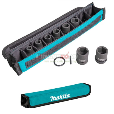 Bộ đầu tuýp siết bu lông 8 chi tiết 8-21mm Makita E-02989
