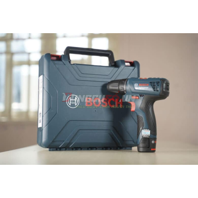 Máy khoan vặn vít pin 12V Bosch GSR 120-LI GEN II ( 01 Pin + Sạc 2 chấu + Phụ kiện ) - 06019G80K5