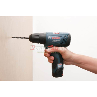 Máy khoan vặn vít pin 12V Bosch GSR 120-LI GEN II ( 01 Pin + Sạc 2 chấu + Phụ kiện ) - 06019G80K5