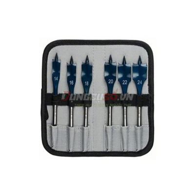 Bộ khoan gỗ đuôi cá 6 mũi Bosch 2608595424