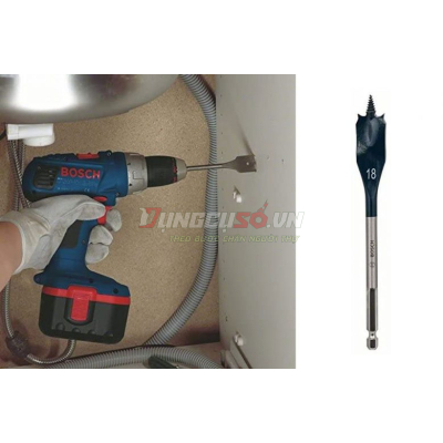 Mũi khoét gỗ đuôi cá 18x152mm Bosch 2608595489
