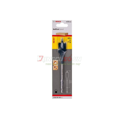 Mũi khoét gỗ đuôi cá 22x152mm Bosch 2608595492