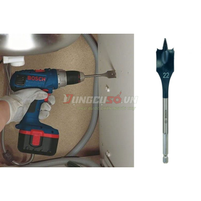 Mũi khoét gỗ đuôi cá 22x152mm Bosch 2608595492