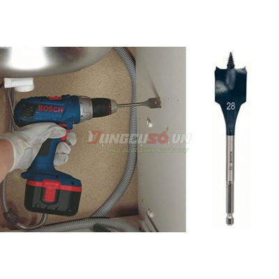 Mũi khoét gỗ đuôi cá 28x152mm Bosch 2608595496