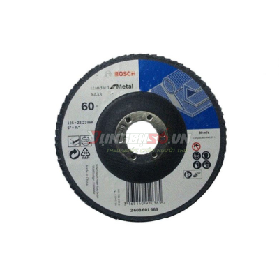 Đĩa nhám xếp Alox P40 Ø125mm 