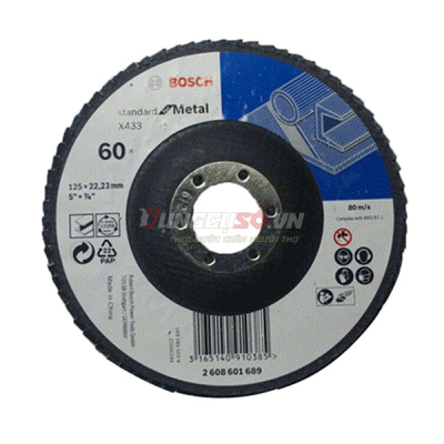 Đĩa nhám xếp Alox P40 Ø125mm 