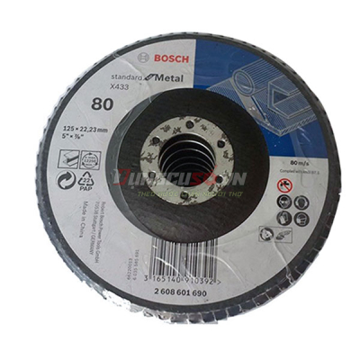 Đĩa nhám xếp Alox P80 Ø125mm 