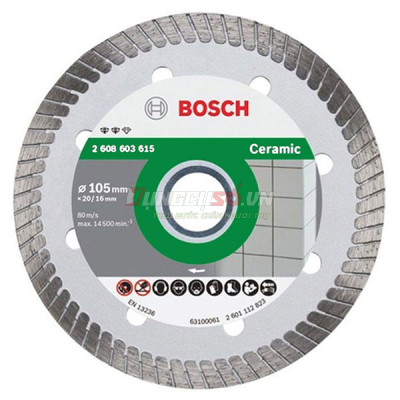 Đĩa cắt kim cương Turbo 105x16mm ceramic