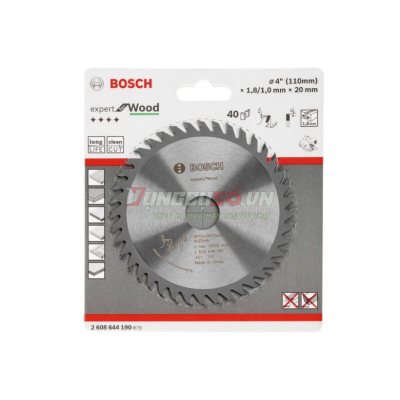 Lưỡi cưa gỗ 110x20mm T40