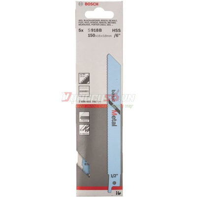 Lưỡi cưa kiếm S 918 BF – Sắt 5 lưỡi Bosch 2608651781