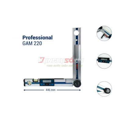 Thước đo góc vuông điện tử Bosch GAM 220 - 0601076500