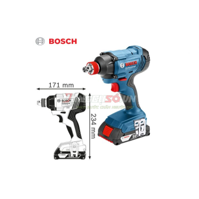 Máy siết bu lông dùng pin 18V Bosch GDX 180-LI - 06019G52L0