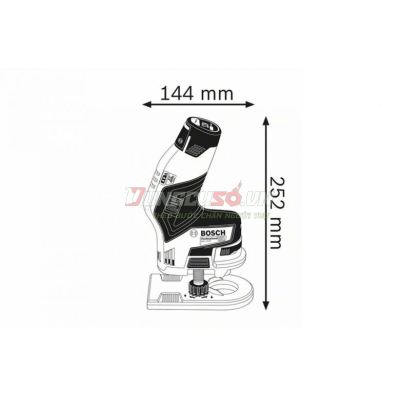Thân máy phay pin 12V Bosch GKF 12V-8 (SOLO) - 06016B00L0