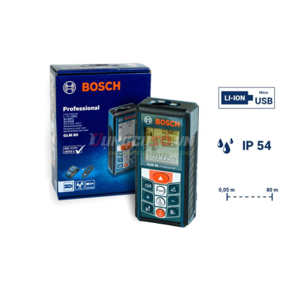 Máy đo khoảng cách 80m Bosch GLM 80 - 06010723K0