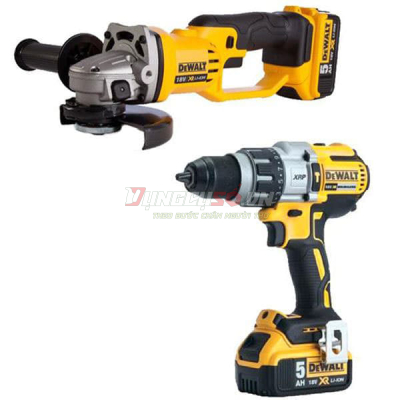 Combo DCD996/DCG412/2pin 5Ah/DCB115/túi vải STL Dewalt CB996412P2