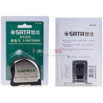 Thước cuốn thép 3.5m Sata 91341