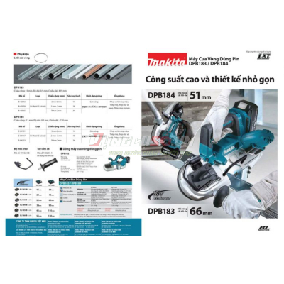 Thân máy cưa vòng 66x66mm pin 18V Makita DPB183Z