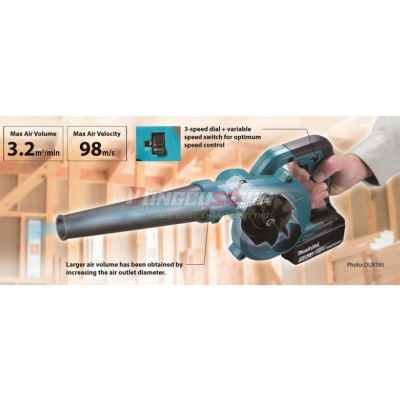 Thân máy thổi pin 18V Makita DUB185Z