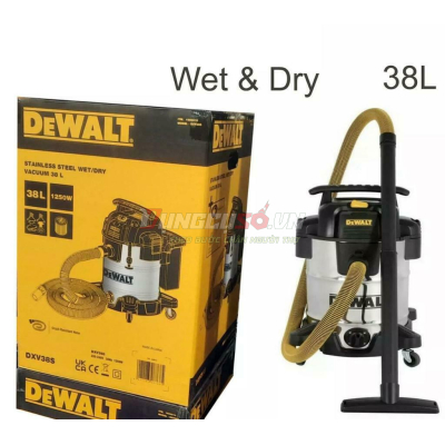 Máy hút bụi 3 chức năng ướt/khô/thổi Dewalt - DXV38S - 38L