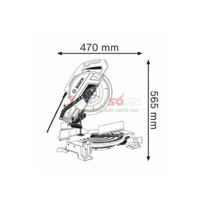 Máy cắt nhôm 255mm Bosch GCM 10 MX