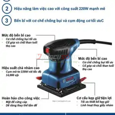 Máy chà nhám rung GSS 140 (All New)